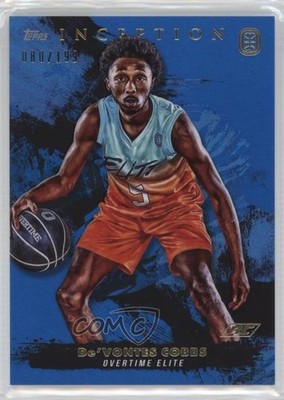 2021-22 Topps Inception OTE Overtime Elite Blue 80/199 De'Vontes Cobbs #61 0nr3