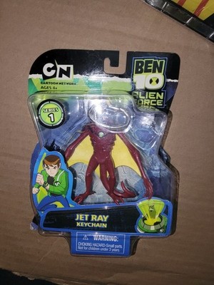 2008 Ben 10 Alien Force Series 1 Jet Ray Key Chain - New & Sealed!!!