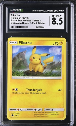 Pikachu graded CGC 8.5 for sale on eBay