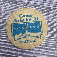 New York Mets McFadden's Citi Field GOOD FOR ONE CALL DRINK Bar Token Poker Chip