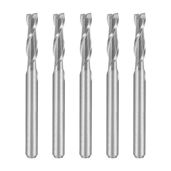 "5 StÜCke 1/8 \"Schaft 3,0Mmx12Mm Hartmetall Flachem Nasen SchaftfräSer Cnc FräSer"-image