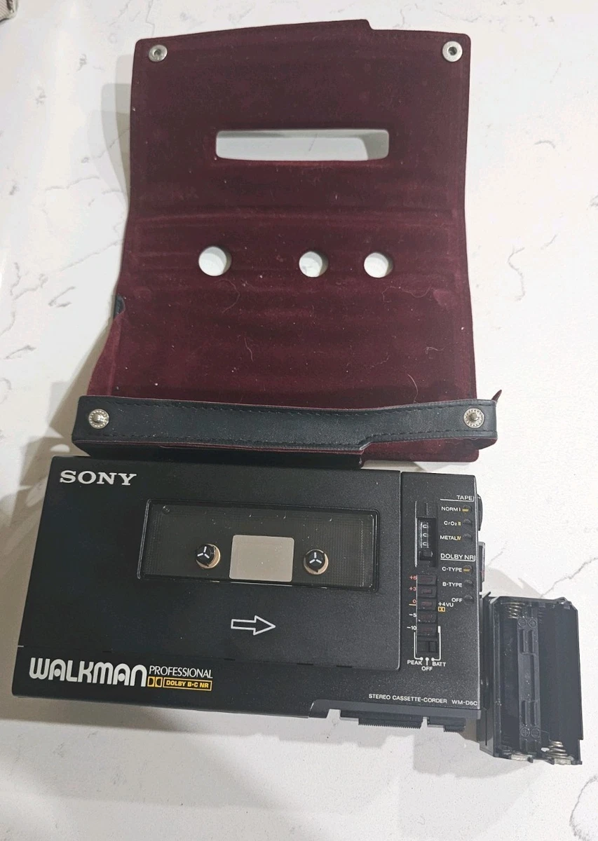 ポータブルプレーヤー SONY WM-D6C Vintage Sony Walkman Professional WM-D6C Cassette Player Recorder