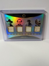 Pieces of the Past Handwriting Quad Relic Houdini,Barnum, Bailey,Buffalo Bill 