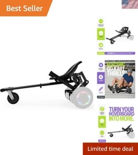 Outdoor Go-Kart Conversion Attachment for Hoverboards - Adjustable Footrest