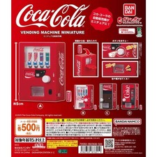Coca-cola Miniature Vending Machine Complete Set 4 Capsule Toy Gacha New