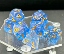 Sirius  Acererak's D&D :  Gold polyhedral dice Set D3
