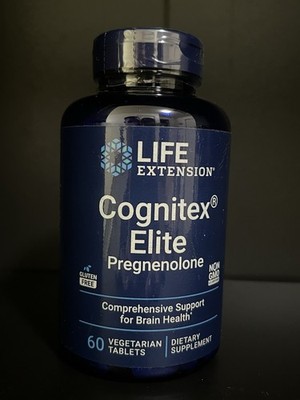 Life Extension Cognitex  Elite Pregnenolone 60 Tablets 03/2027