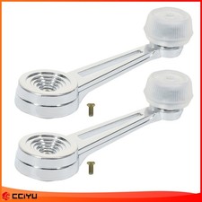Chrome Inside Interior Window Crank Handle 2pcs Set For Ford Pickup Truck