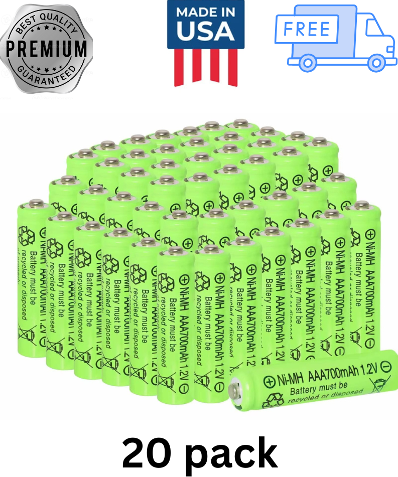 Rechargeable AAA Batteries Triple A 1.2v 600mAh Ni-MH Batteries best quality(20)-image