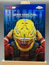 2025 Topps Chrome F1 #HC-2 Lewis Hamilton Helmet Collection Blue 135/150