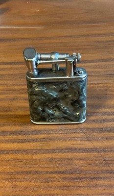 1930 s FRENCH LIFT ARM DUEL PULL APART TANK W/CELLULOID WRAP CIGARETTE LIGHTER 