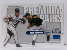 Kyle Peterson Jimmy Anderson 2000 Skybox Premium Pair HORIZONTAL BLUE #247