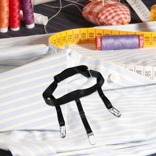 2 Pcs Shirt Stays with Adjustable Buckles Keepers for Men Leg Harness