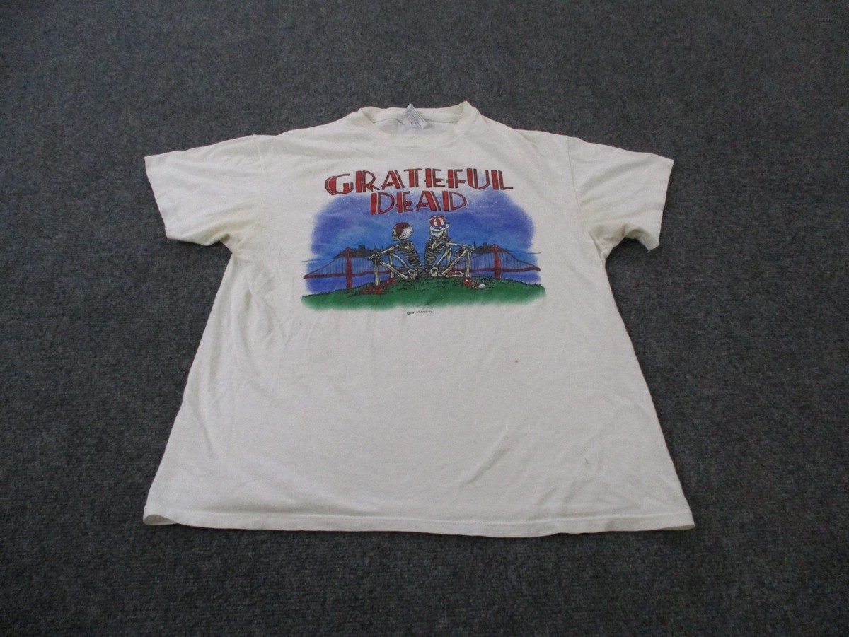 Vintage Grateful Dead Shirt Men L Skeleton San Francisco Golden
