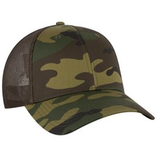 OTTO CAP  Camouflage 6 Panel Low Profile Mesh Back Trucker Hat