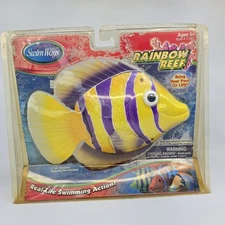 Swim Ways Rainbow Reef Swimming Action Pool Fish Yellow Purple 2004 Vintage Swim