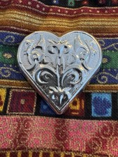 Silver Heart For Valentine’s Day 2.9 Ozt Hand Poured Fine 0.999 Made In USA 88.97 per troy oz