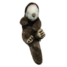 Vintage Dakin Ollie Sea Otter Brown Full Body Hand Puppet Plush 1995 READ