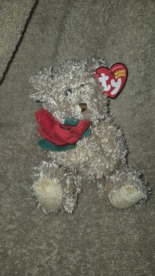 2005 Holiday Teddy TY Beanie Bear