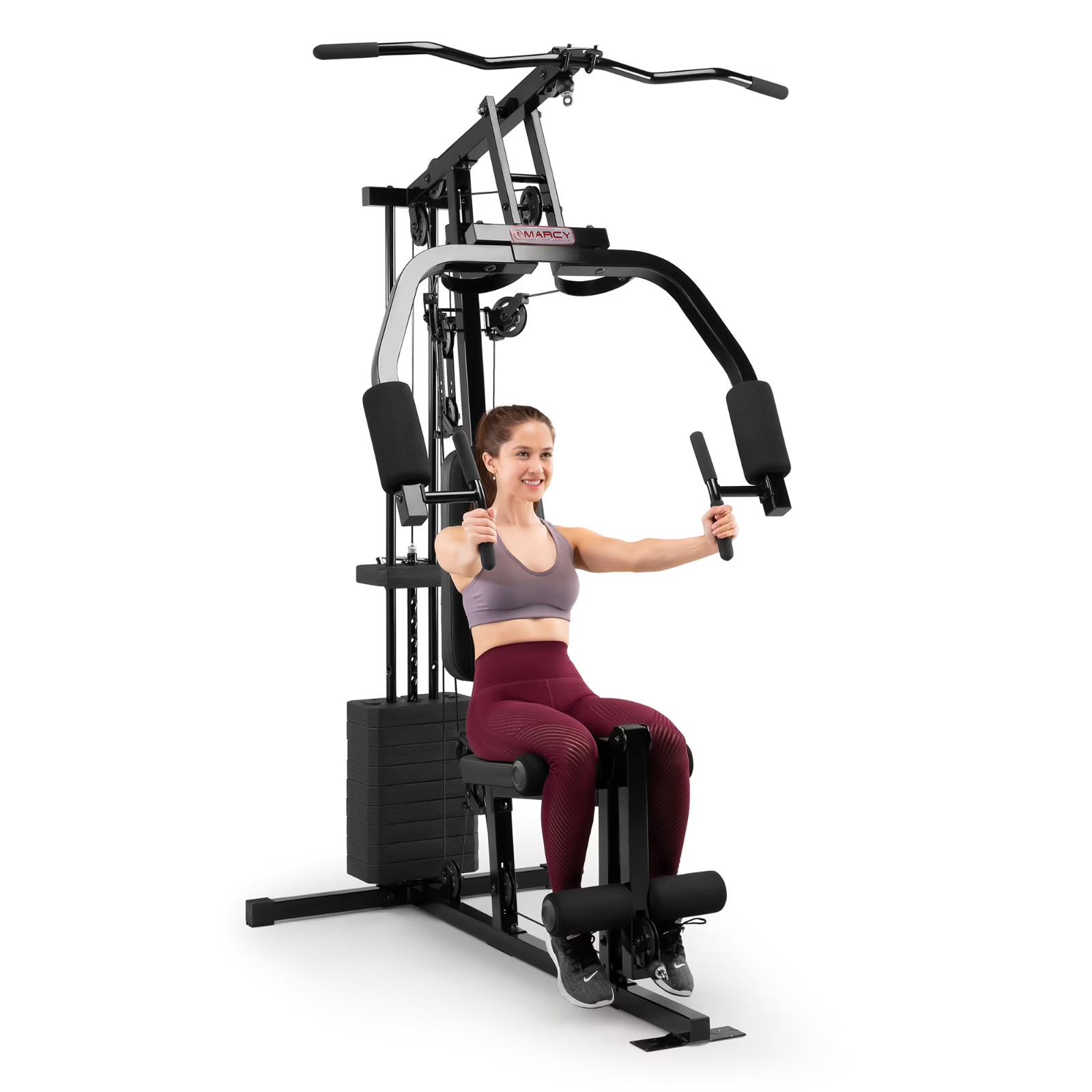 100LB Stack Home Gym w/ Chest Press Pec Fly High & Low Pulle