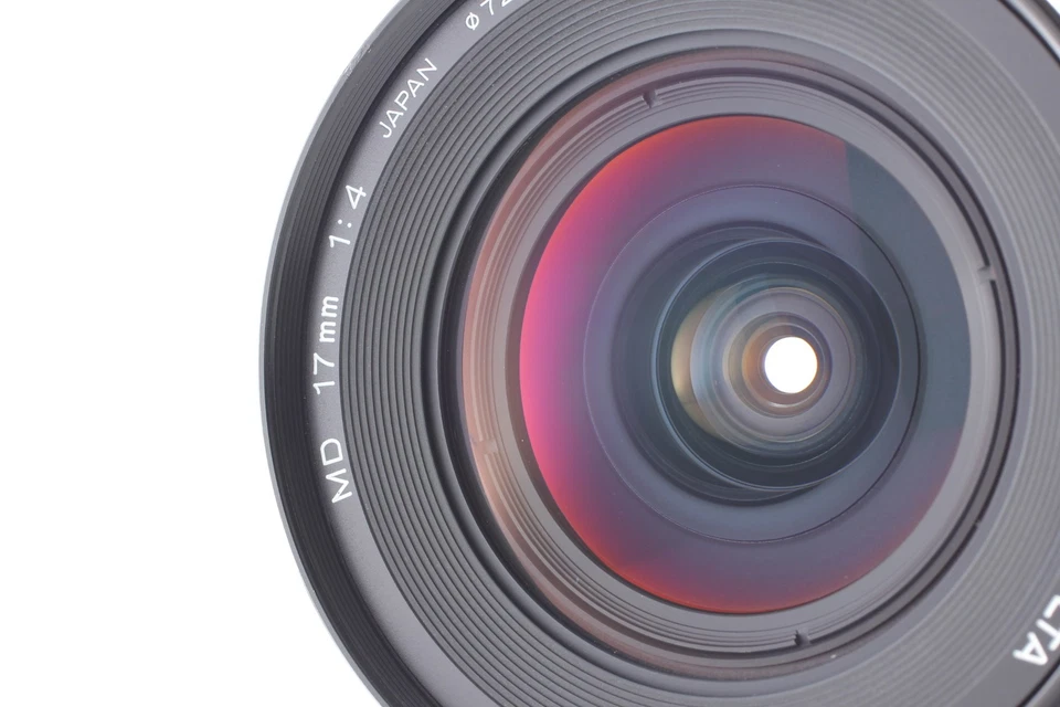 Nueva lente Minolta MD 17mm F4 ultra gran angular MF [óptica como nueva/funciona] de JAPÓN Foto 3 de 4