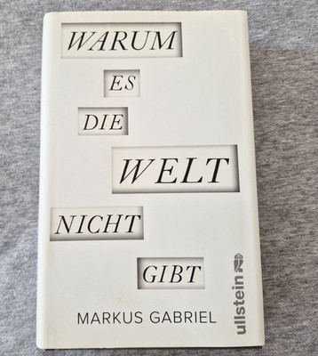Warum es die Welt nicht gibt - Gabriel - Buch gebunden 2013 - sehr guter Zustand