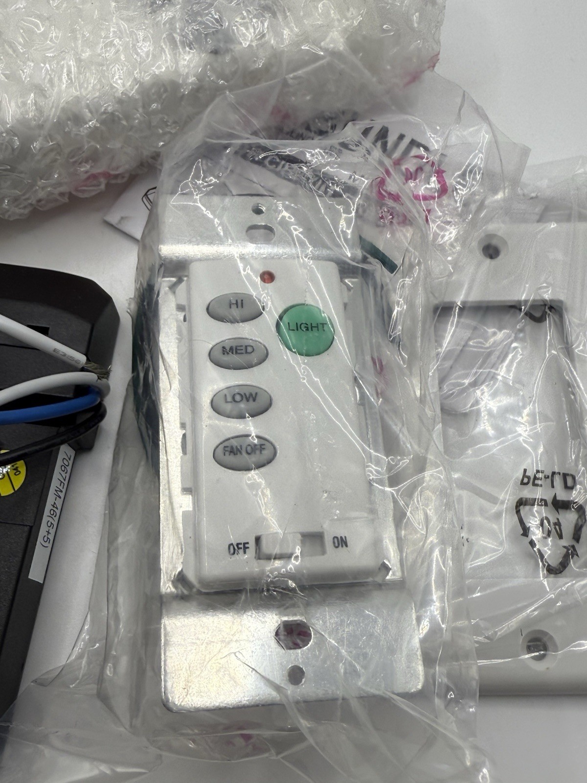 Ceiling Fan  Wall Remote Control UC9050T 4DIP Switch For Harbor Breeze Hampton