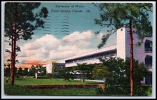 Postcard University of Miami,Coral Gables, Florida 195   O92