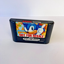 Sonic the Hedgehog Sega Genesis NFR Video Game Authentic Cartridge