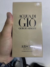 GIORGIO ARMANI 4.2 Oz / 125 ml ACQUA DI GIO ABSOLU EAU DE PARFUM Sealed New