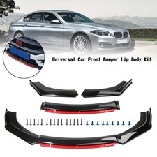 4x Universal Car Front Bumper Lip Body Kit Splitter Spoiler Diffuser Protector