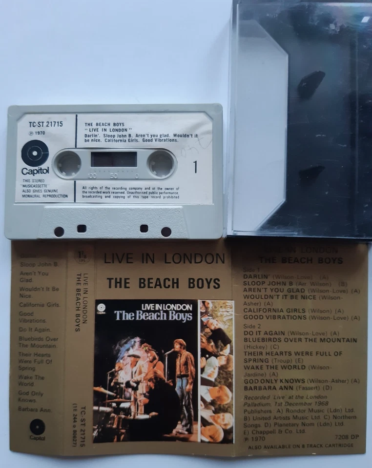 The Beach Boys / Live In London / MC Kassette 1970 Darlin' / Sloop John B uvm - Bild 2 von 3