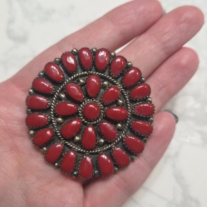 Vintage Native Pin/pendant Signed JW