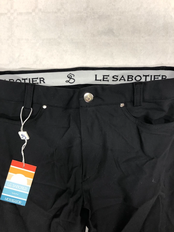 Pantalon Équitation Homme Le Sabotier Alban Noir Grip Genoux Taille 40 Neuf - Photo 3/4