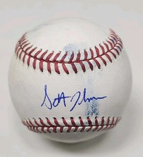 Seth Johnson Signed Autographed Game Used Major League Baseball PHILLIES 