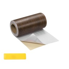 Wood Tape, 4" x 16ft Self-Adhesive Wood Grain Repair Tape Patch, Ebony