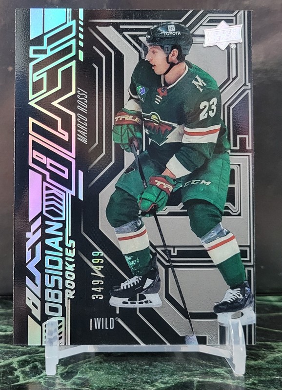 2022-23 Upper Deck SPX Marco Rossi #OR-34 Obsidian Rookie RC /499