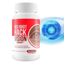 Red Root Hack Vision Supplement Best Eye Pills 90count For Ocular Clog & Vision