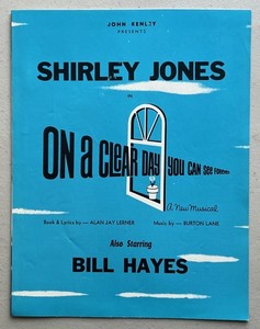 On A Clear Day You Can See Forever 1967 Kenley Players Program Shirley Jones
