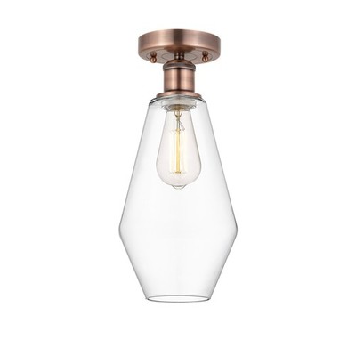 Innovations Lighting 616-1F-15-7 Cindyrella Semi-Flush Cindyrella - Copper