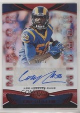 2019 Certified Signatures Mirror Red 62/75 Cory Littleton #MI-CL Auto 03q7