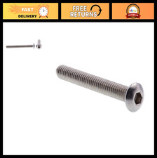 Socket Cap Screws Button Head Hex Drive 10-24 x 1-3/4" - 10 Pack Fasteners