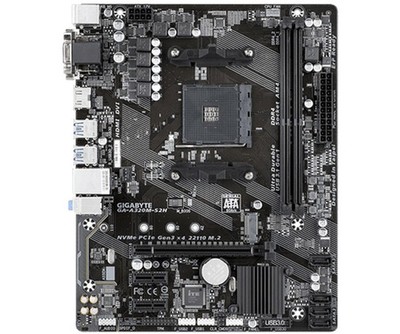 For Gigabyte GA-A320M-S2H Motherboard VGA+DVI+ DDR4 Mainboard *yt