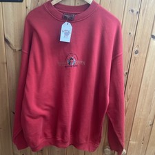 XXL Sweatshirt Grantex Red Unisex Vintage Bounded Waters Made In England 90?s