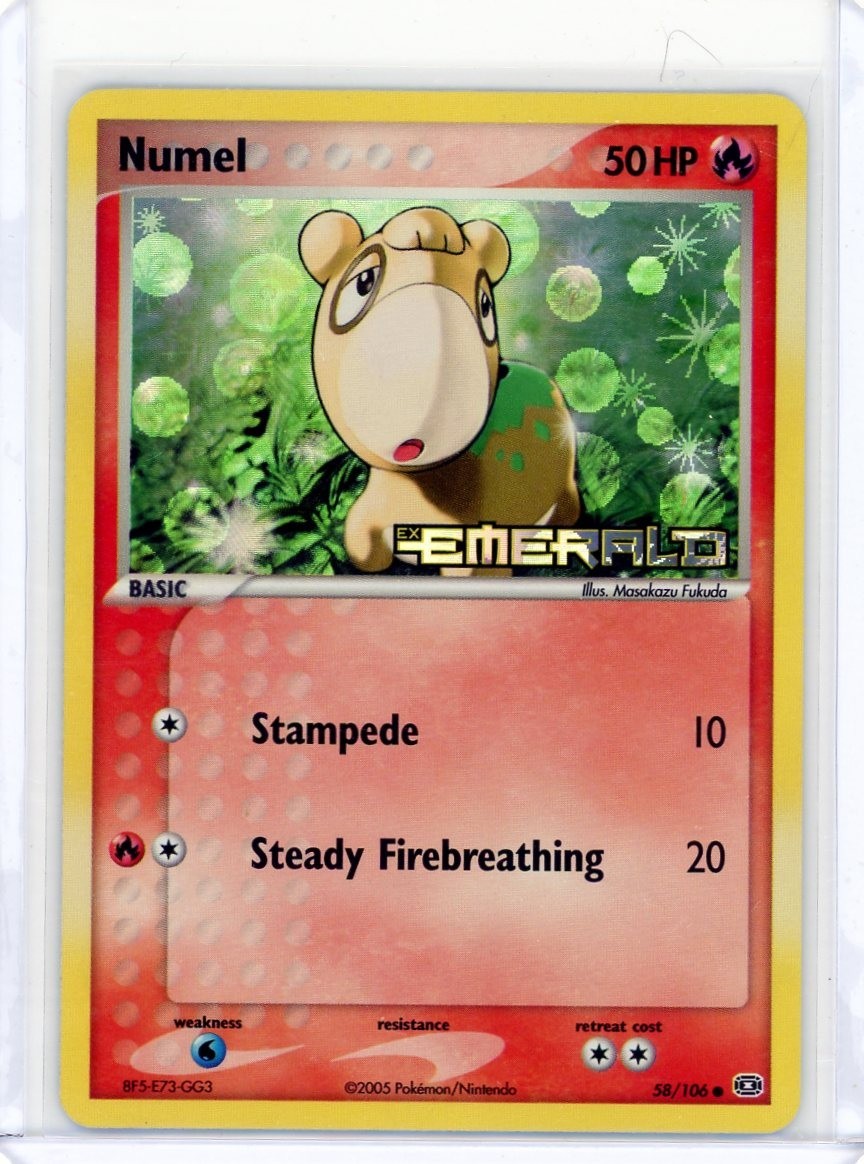 Numel 58/106 EX Emerald Reverse Holo NM