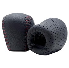 Premium Weighted 350g Leather Shift Knob - Universal Fit for Manual 4-6 Red