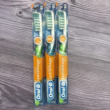 3x Oral B Complete Advantage Deep Clean 2009 Vintage Toothbrush Medium LARGE 60