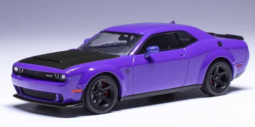 Dodge Challenger SRT Demon 2018 Violet Cadeau Idéal pour Collectionneur et Papa