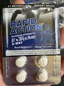 Rapid Action Maximum Strength Extreme 2-Way Weight Loss & Energy Tablets 4ct