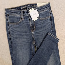 NWT American Eagle Super High Rise Next Level Stretch Jeans Jeggings Size 00